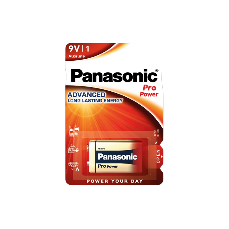 Батарейка Panasonic PRO Power Крона 6LR61 BL1 Alkaline 9V (1/12/60)
