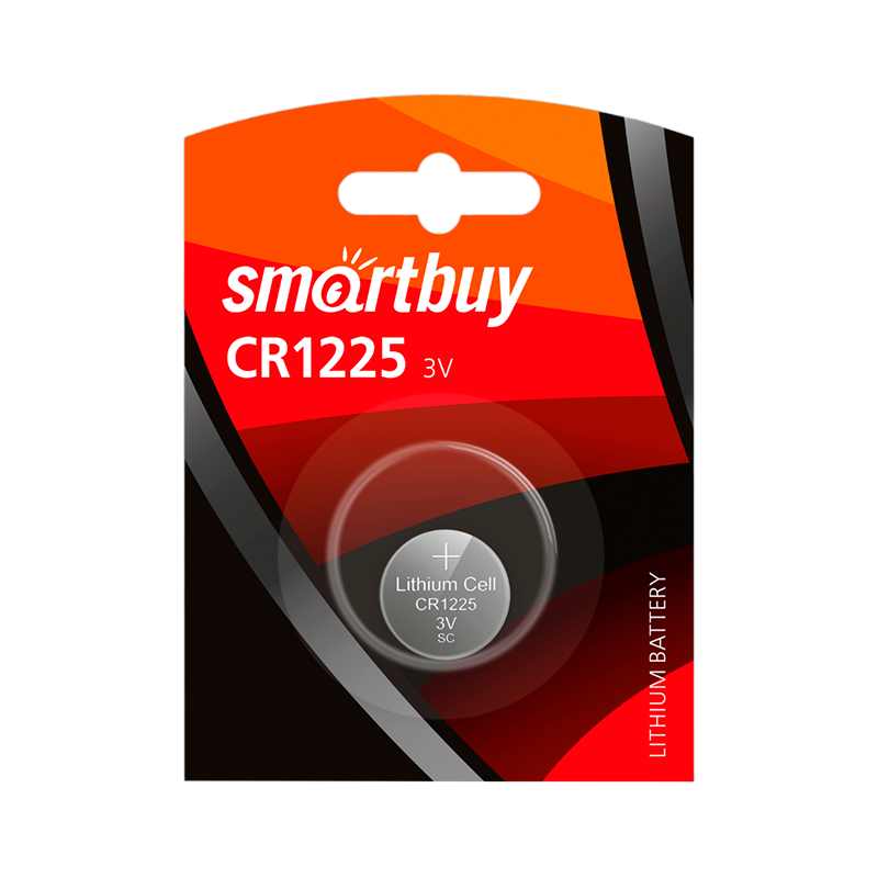 Батарейка Smartbuy CR1225 BL1 Lithium 3V (1/12/720)