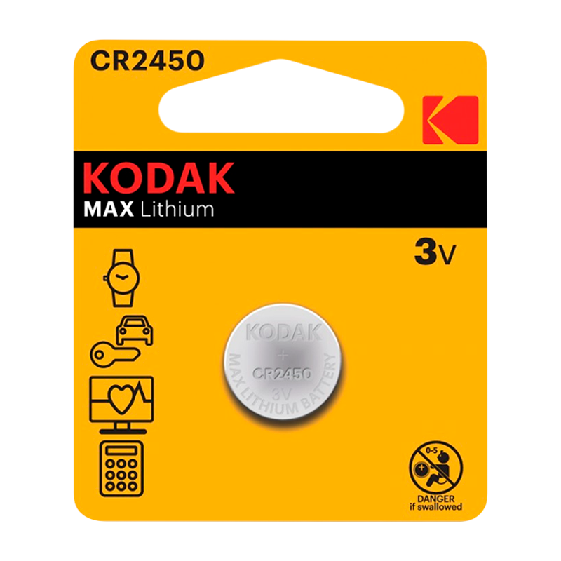 Батарейка Kodak MAX CR2450 BL1 Lithium 3V (1/60/240)
