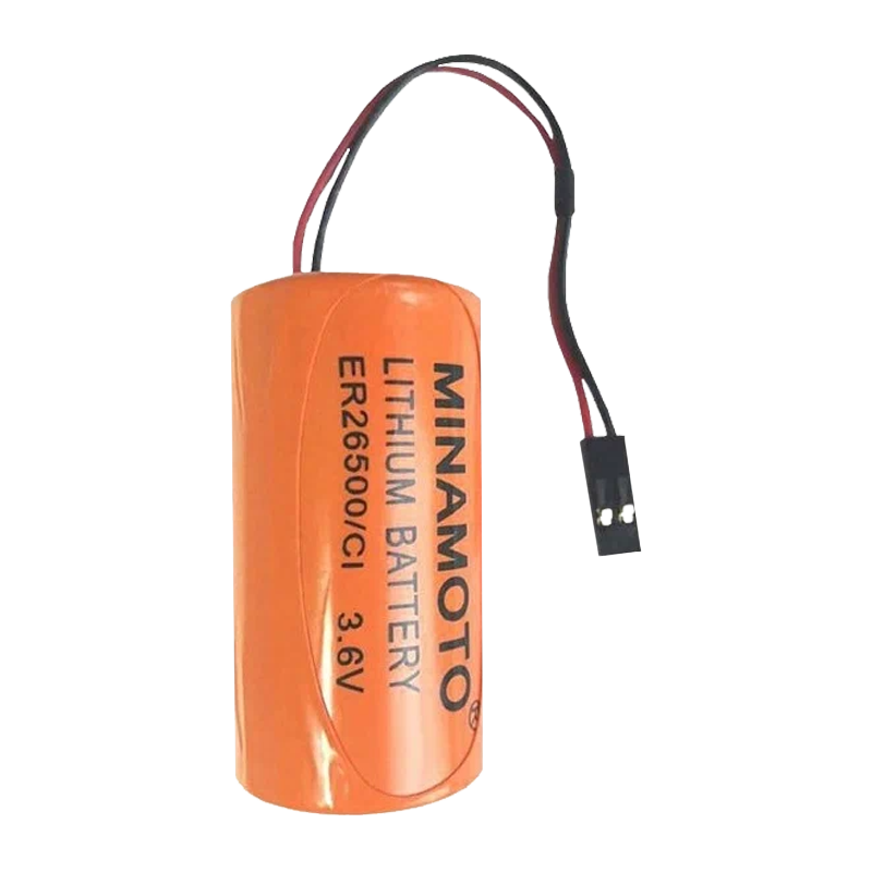 Батарейка Minamoto 26500 Shrink 1 Li-SOCl2 3.7V с выводами (C, connector)