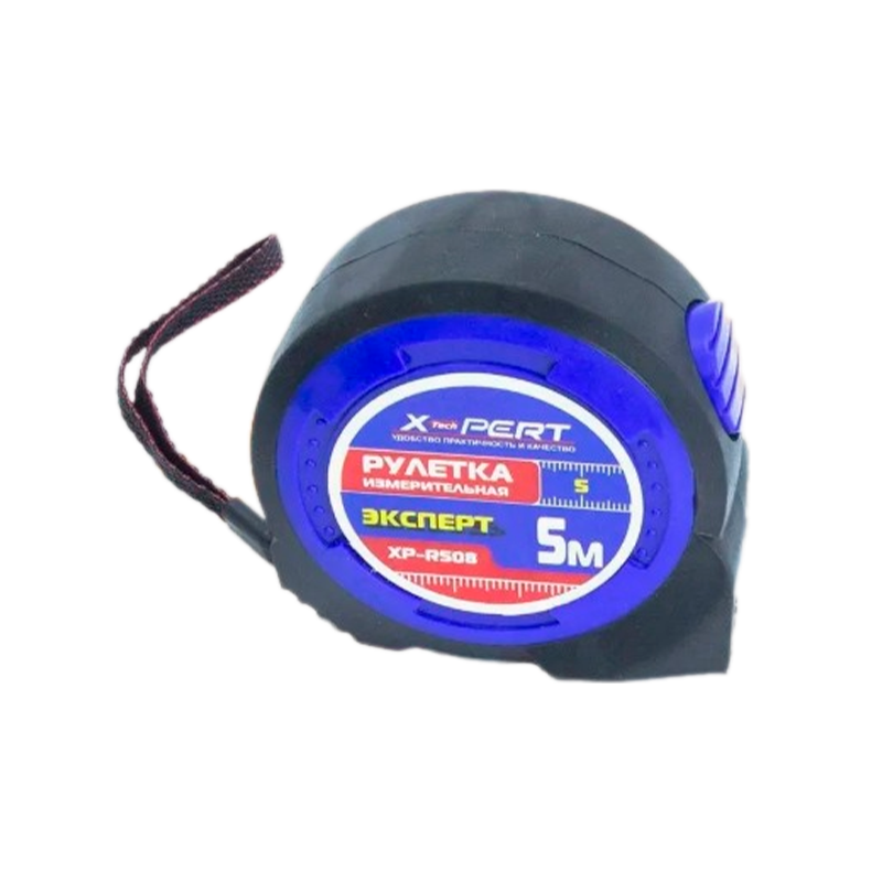 Рулетка измерительная X-PERT 508 5м*19мм пластик 1 фикстатор ударопрочный корпус черный (1/20)