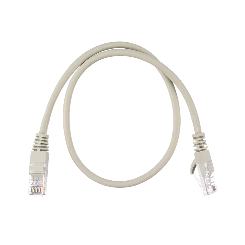 Патч-корд GoPower RJ-45 (m)-RJ-45 (m) 0.5м кат.5е ПВХ 26AWG CCA серый в пакете (1/250)