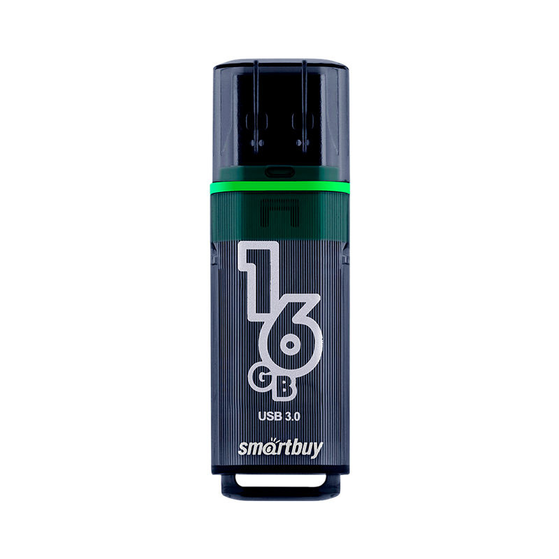 Флеш-накопитель Smartbuy Glossy 16GB USB3.0 пластик серый