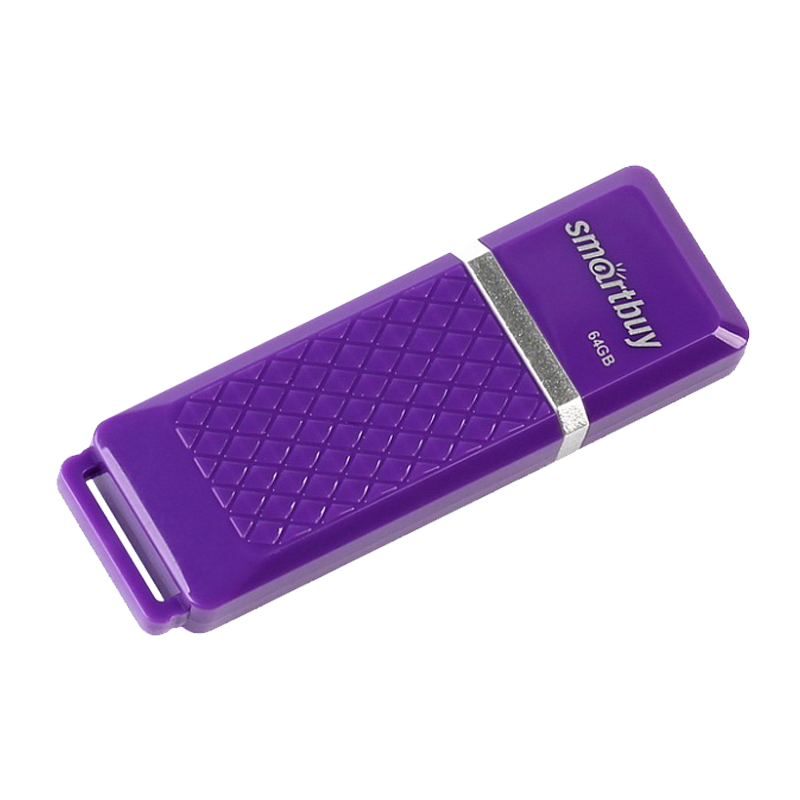 Флеш-накопитель Smartbuy Quartz 64GB USB2.0 пластик фиолетовый