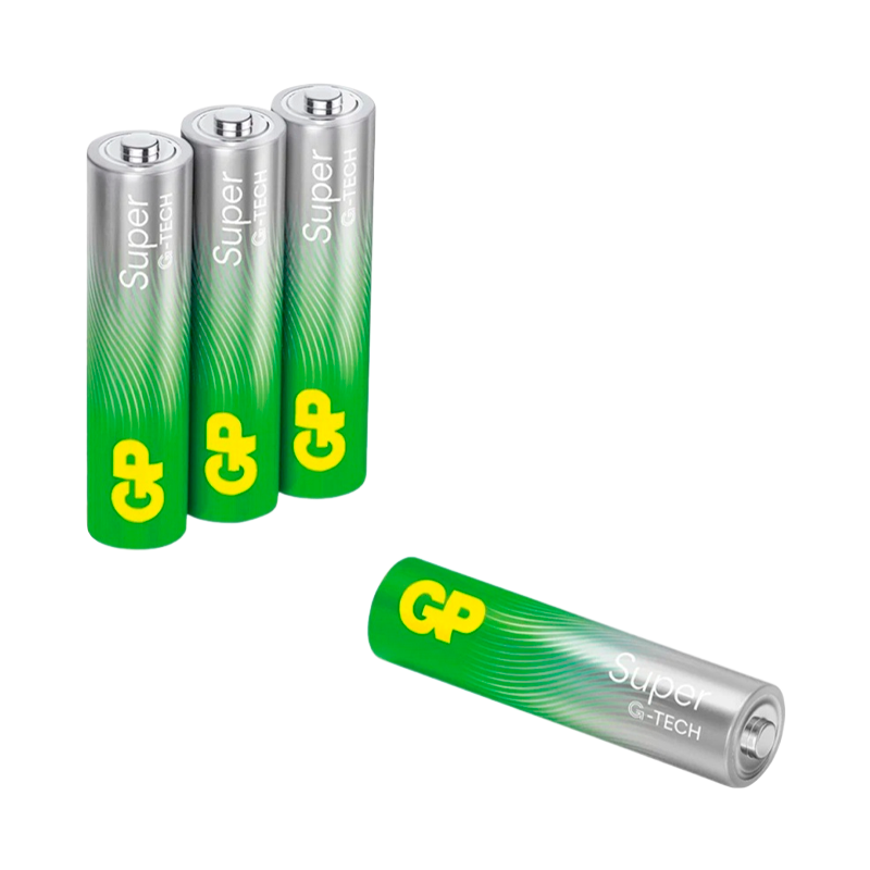 Батарейка GP Super G-Tech LR03 AAA BL5 Alkaline 1.5V отрывные (5/60/600)