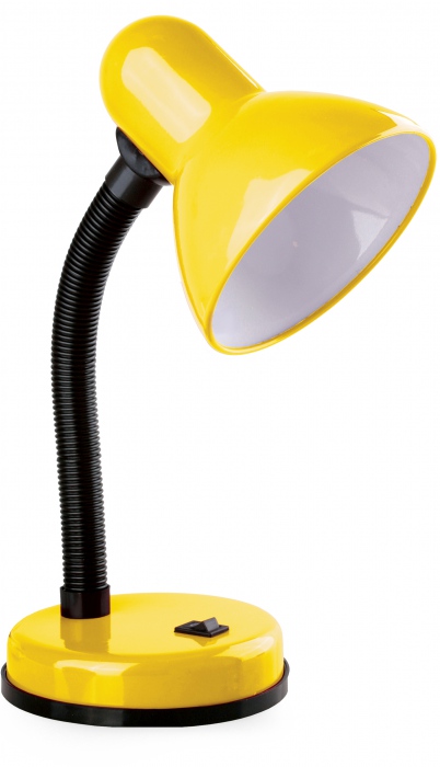 Светильник настольный Camelion KD-301 40W 230V E27 на основании желтый (1/12)