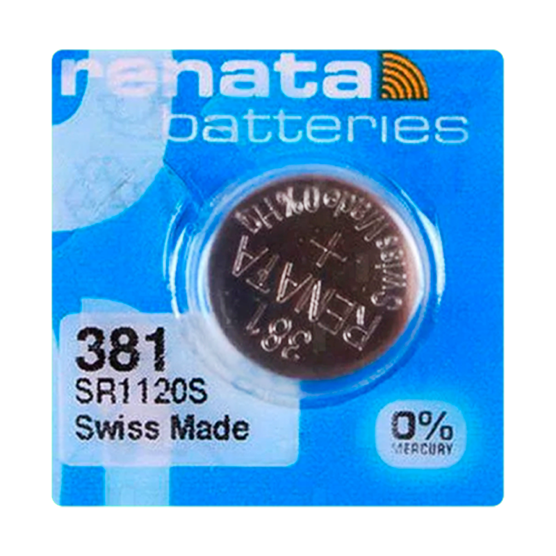 Батарейка Renata 381 (SR1120SW) Silver Oxide 1.55V (1/10/100)
