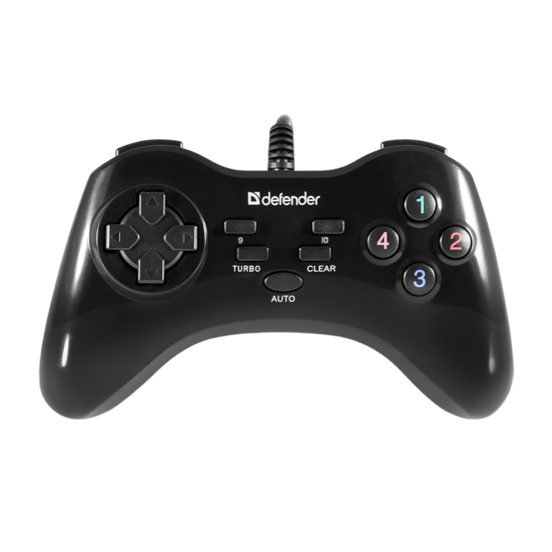 Геймпад проводной Defender Game Master G2 USB 13 кн. черный (1/20/40)