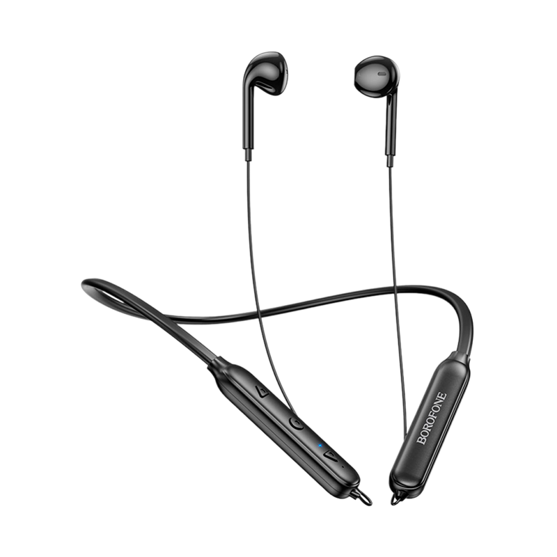 Наушники вставные Borofone BE52 bluetooth 5.0 с микр. черный (1/80)