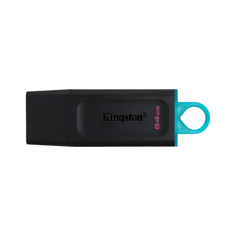 Флеш-накопитель Kingston DataTraveler Exodia 64GB USB3.2 пластик черный голубой