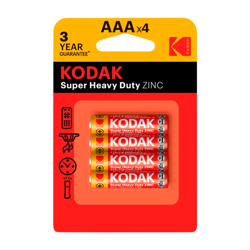 Батарейка Kodak Extra R03 AAA BL4 Heavy Duty 1.5V (4/48/240/54000)