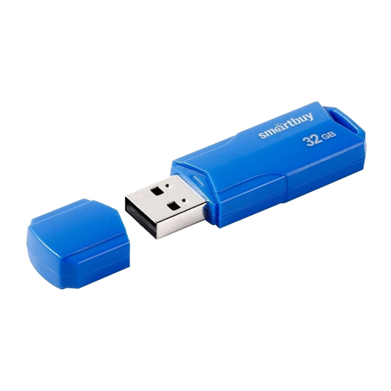Флеш-накопитель Smartbuy Clue 32GB USB2.0 пластик синий