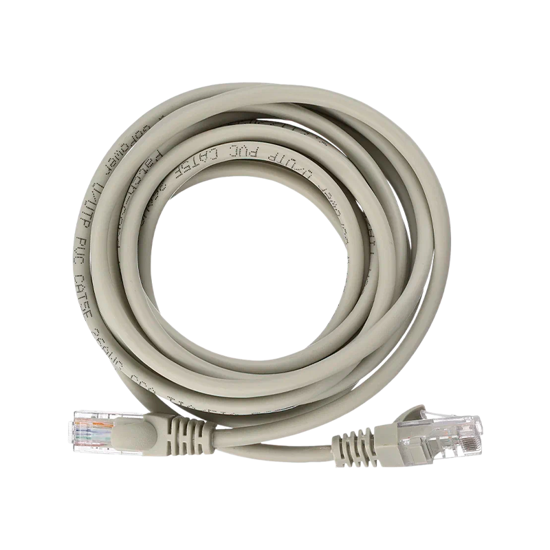 Патч-корд GoPower RJ-45 (m)-RJ-45 (m) 3.0м кат.5е ПВХ 26AWG CCA серый в пакете (1/100)