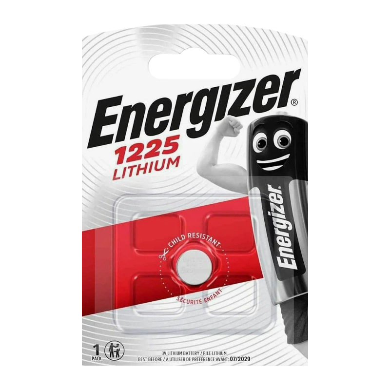 Батарейка Energizer CR1225 BL1 Lithium 3V (1/10/140)
