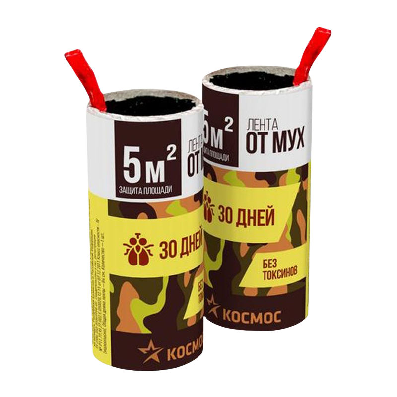 *Лента от мух Космос 1шт. (1/100/1000) 