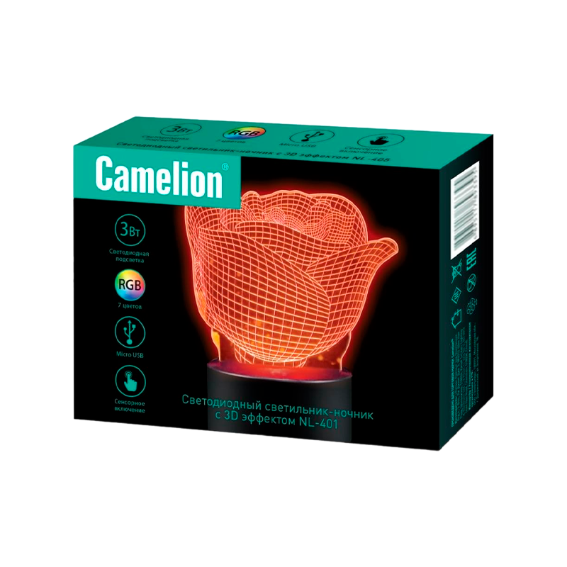 Светильник настольный Camelion NL-401 3W 220V LED не нагревается (1/20)