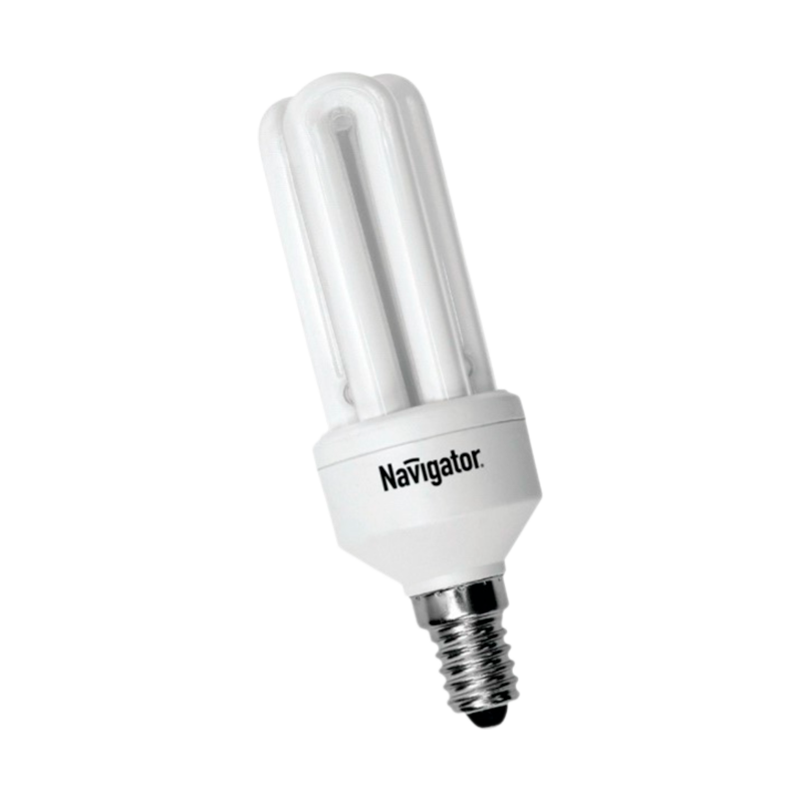 Лампа люминесцентная Navigator 3U E14 11W 2700К 220-240V U-образная (1/12/60)