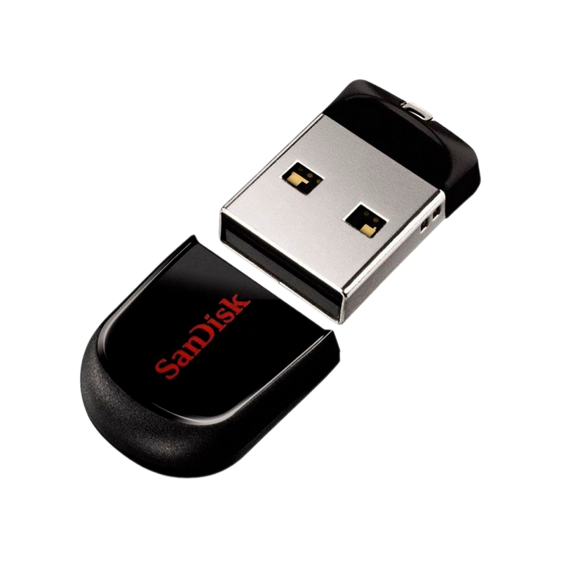 Флеш-накопитель SanDisk Cruzer Fit CZ33 64GB USB2.0 пластик с колпачком черный