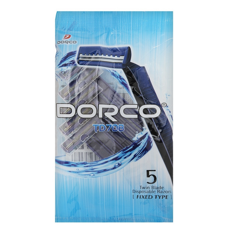 Бритва DORCO TD-708N-5P 2 лезвия 5шт. (1/20)
