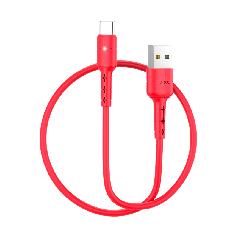 Кабель HOCO X30 USB (m)-Type-C (m) 1.2м 2.0A TPE красный (1/30/300)