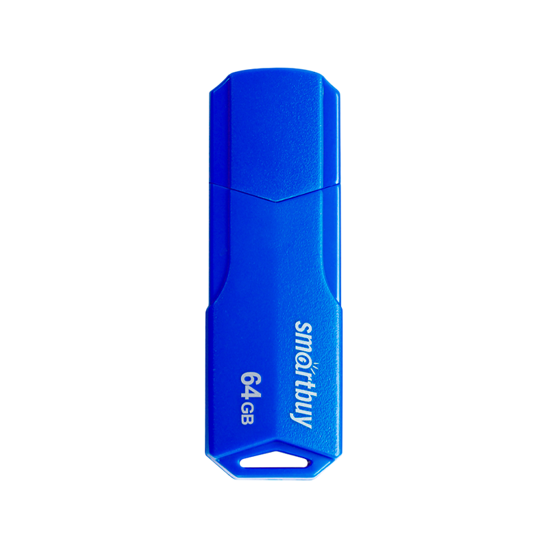 Флеш-накопитель Smartbuy Clue 64GB USB2.0 пластик синий