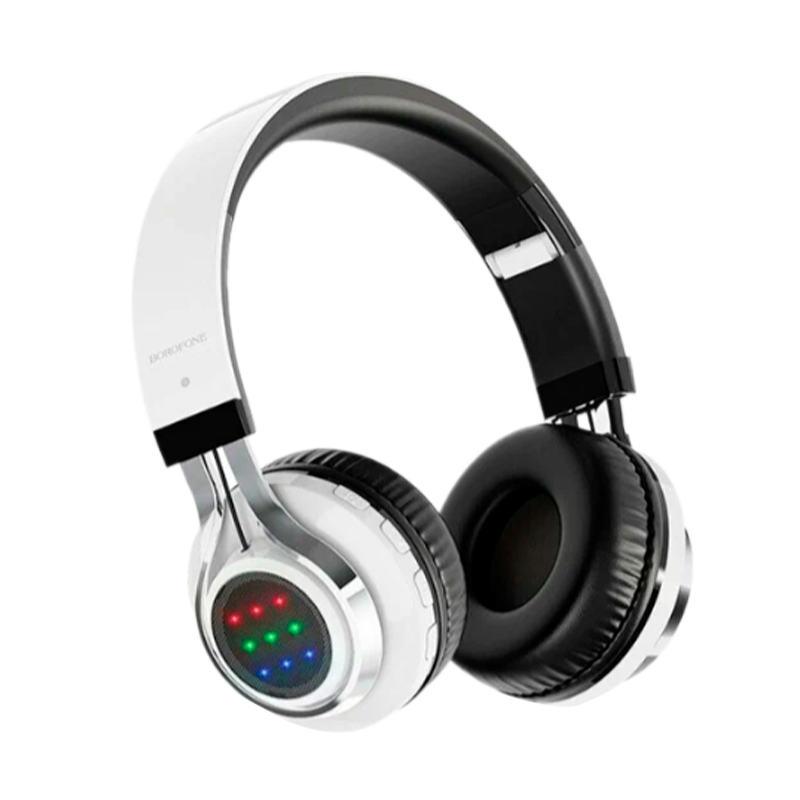 Наушники полноразмерные Borofone BO8 bluetooth 5.0 с микр. белый (1/12/36)