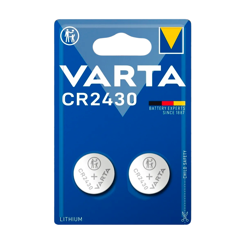 Батарейка Varta ELECTRONICS CR2430 BL2 Alkaline 3V (6430) (2/20/200)