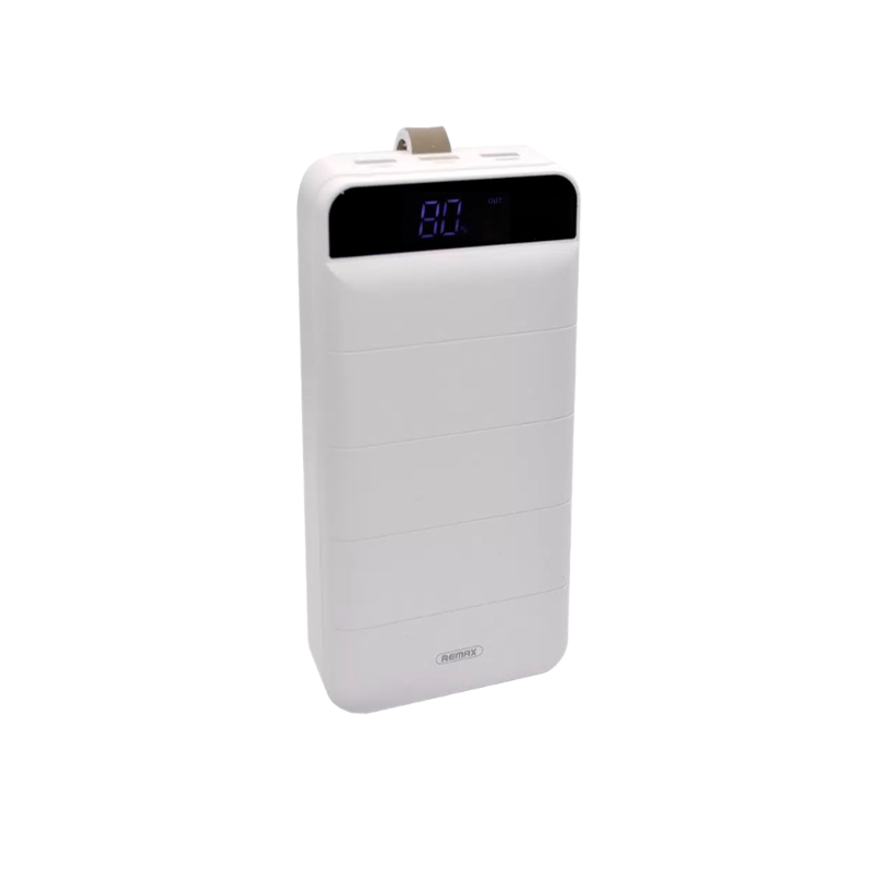 Внешний аккумулятор Remax RPP-184 40000mAh 2.1A 10W 3USB/Lightning/Type-C белый (1/18)