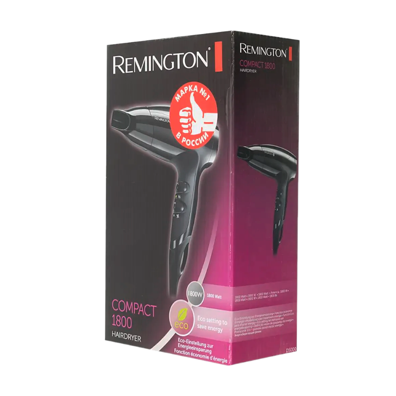 Фен Remington D5000 1800W черный