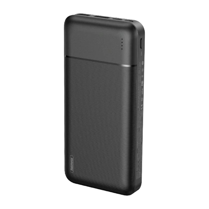 Внешний аккумулятор Remax RPP-166 20000mAh 2.1A 2USB/Type-C черный (1/16)