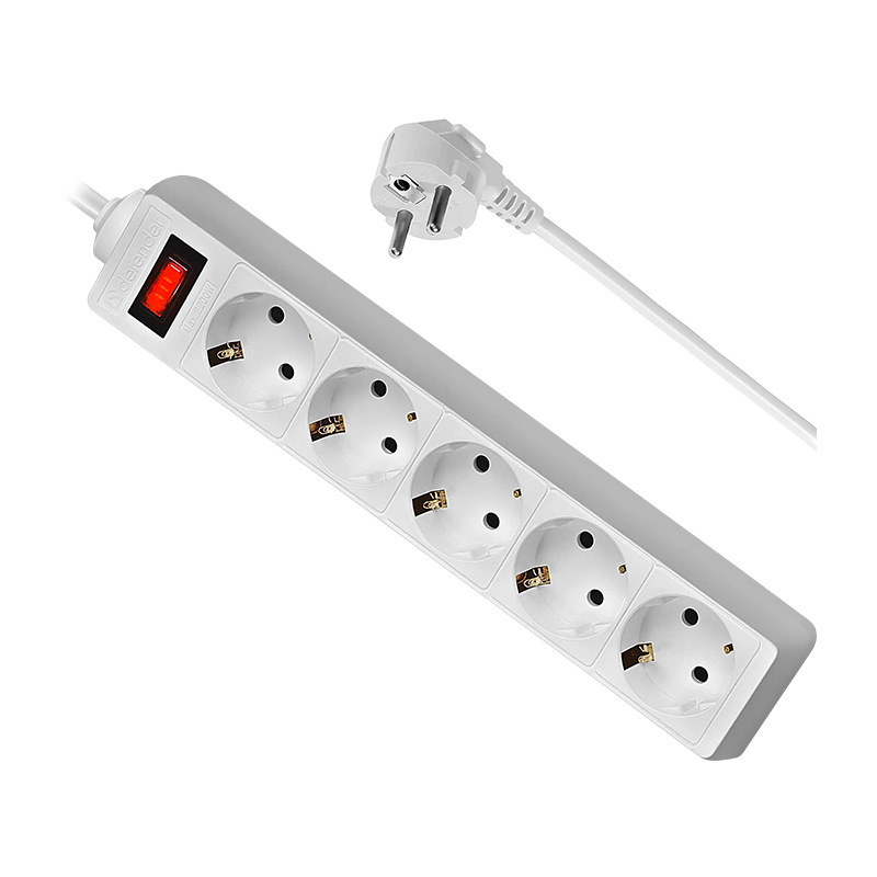 Сетевой фильтр Defender ES 5р.С/З 10A 125 Дж 1.8м белый (1/45)