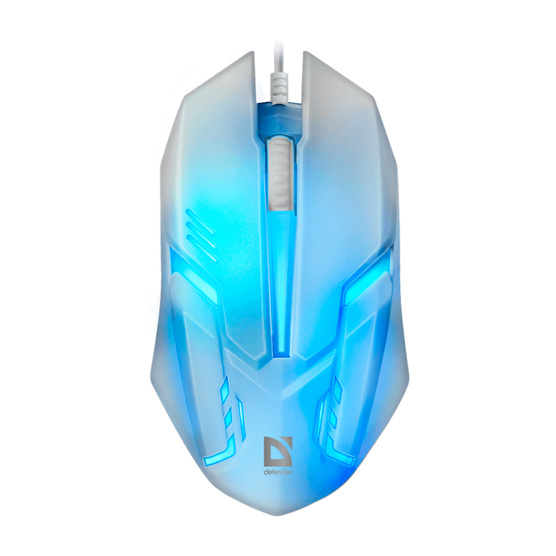 Мышь проводная Defender MB-560L Cyber классическая USB белый (1/40)