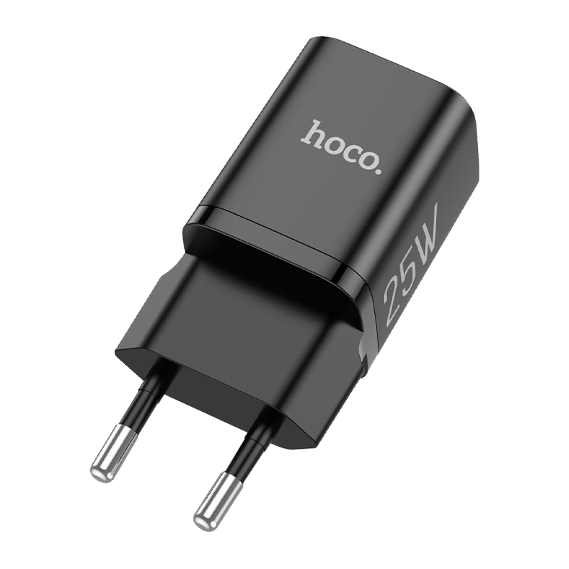 Сетевое З/У HOCO N19 Type-C 3.0A 25W PD3.0 черный (1/12/120)