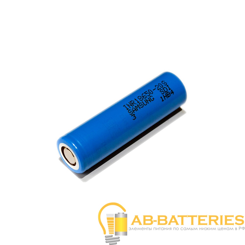 Аккумулятор Li-ion Samsung 18650 bulk 2000mAh без защиты (1/100/200)