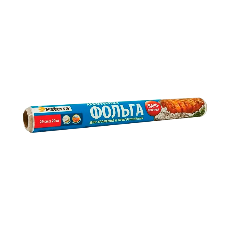 Фольга пищевая PATERRA "ПРОЧНАЯ"&nbsp;&nbsp;29 см х 20 м 11 мкм (1/27)
