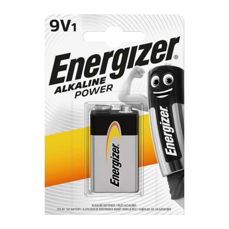 Батарейка Energizer Alkaline power Крона 6LR61 BL1 9V (1/12)