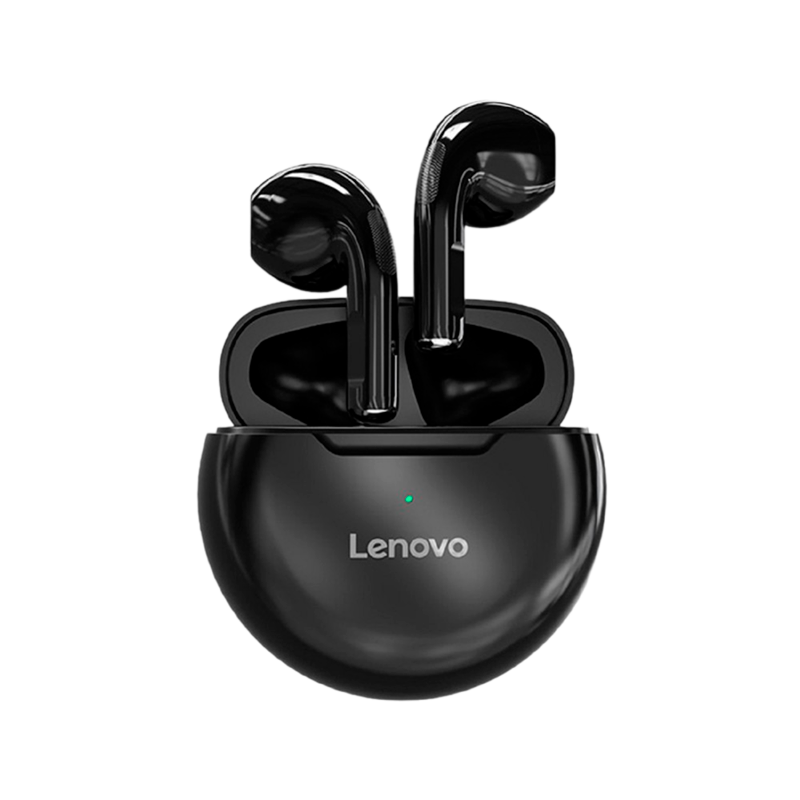 Наушники вставные Lenovo HT38 bluetooth 5.0 с микр. черный