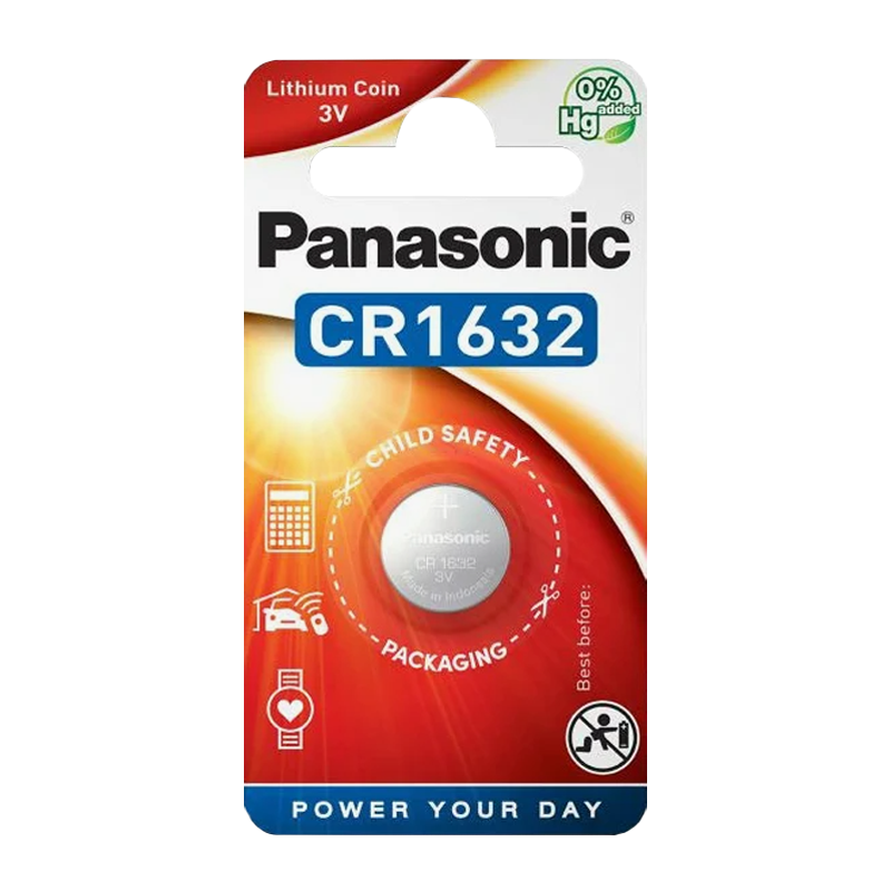 Батарейка Panasonic Power Cells CR1632 BL1 Lithium 3V (1/12)