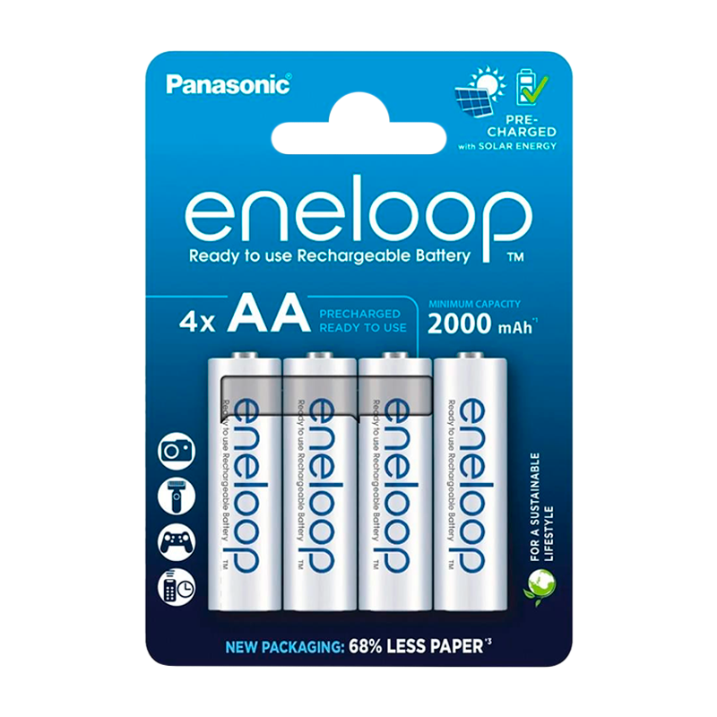 Аккумулятор предзаряженный RTU Panasonic HR6 AA BL4 eneloop pro 2000mAh (4/80)