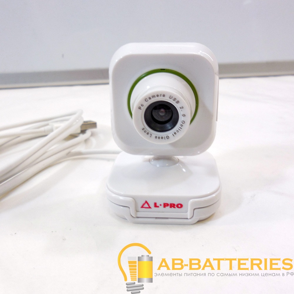 Веб-камера L-PRO 132/1407 CMOS 640x480 0.3Мп USB белый (1/40)