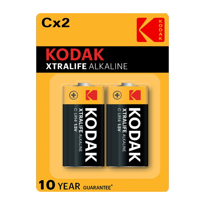 Батарейка Kodak XTRALIFE LR14 C BL2 Alkaline 1.5V (2/20/200)