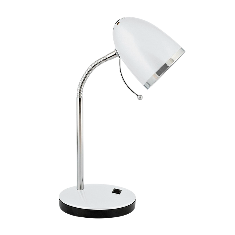 Светильник настольный Camelion KD-308 40W 230V E27 на основании белый (1/12)