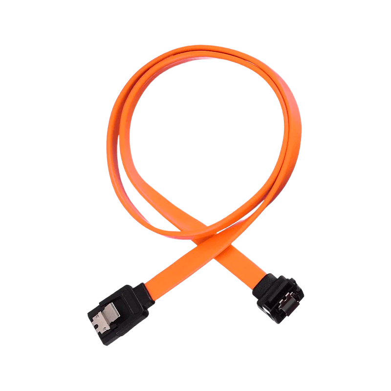 Кабель GoPower SATA (m)-SATA (m) 0.5м силикон ver.3.0 оранжевый в пакете (1/250)