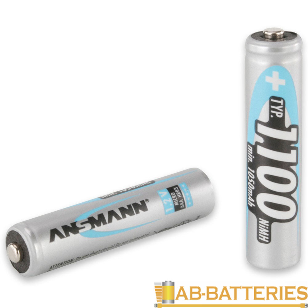 Аккумулятор бытовой Ansmann HR03 AAA BL2 NI-MH 1.2V 1100mAh