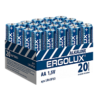 Батарейка Ergolux LR6 AA BOX20 ПРОМО Alkaline 1.5V (20/480)