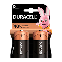 Батарейка Duracell Basic LR20 D BL2 Alkaline 1.5V (2/20/6600) R