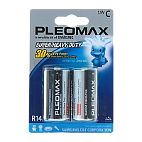 Батарейка Pleomax Super R14 C BL2 Heavy Duty 1.5V (2/12)