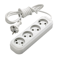 Удлинитель Makel 4р.Б/З 10A 2.0м 2x0.75мм² IP20 белый MGP142 (1/12)