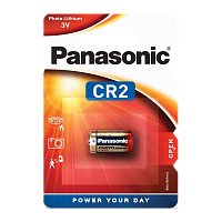 Батарейка Panasonic CR2 BL1 Lithium 3V в блистере (1/10/100)