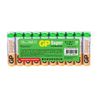 Батарейка GP Super LR03 AAA SH10 Alkaline 1.5V (10/100/800)